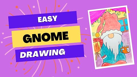 Draw Gnomes Step By Step|How To Draw Christmas Gnomes| Christmas Gnome Drawing|Gnome Drawing Easy