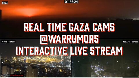 Gaza Live Day 29 24/7 Real-time HD Camera Feeds. #Israel #Gaza #Hamas #Palestine #Live