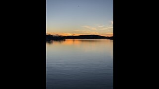 Sunset at inks lake state park