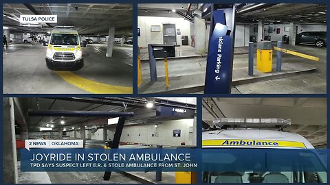 Joyride in stolen ambulance