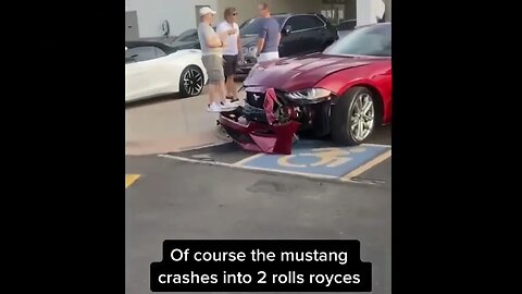 EPIC MUSTANG FAIL #cars #fail #crash #mustang #viral #car #ford #funny #foryou