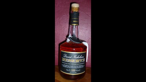 Whiskey #32: David Nicholson Reserve Bourbon