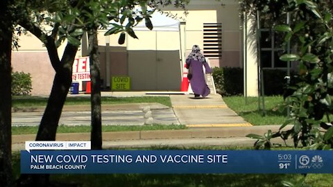 New COVID-19 testing, vaccination site opens in Palm Beach County