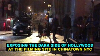 🙏 A Man Exposing the dark side of Hollywood while a film shooting in Chinatown NYC