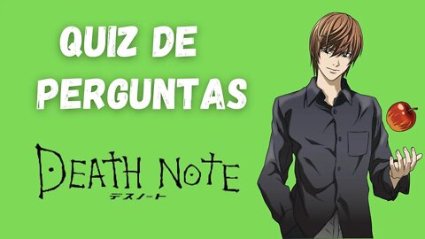 Quiz de Perguntas de Death Note | 15 Perguntas sobre Death Note