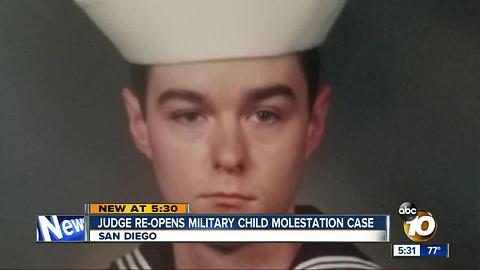 Judge re-opens military child molestation case