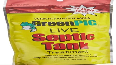 GreenPig Solutions Review And Test - 52 Concentrated Formula Live Septic Tank Treatment