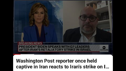 Washington post reports once held captive Iran reacts to Iran,s strike on Israel