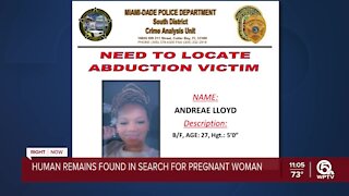 Human remains found in search for pregnant woman