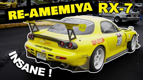 INSANE !!! RE-Amemiya RX-7 Track Car JDM Street Legends @Turn 14 Distribution Pit and Paddock