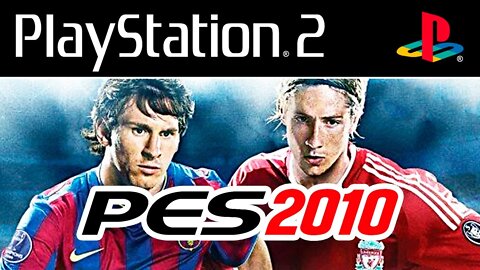 PES 2010 (PS2) - Gameplay do Pro Evolution Soccer 2010 de PS2/PSP! UEFA Champions League! (PT-BR)