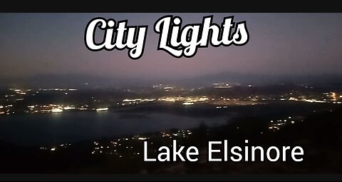Sunset City Lights Lake Elsinore California