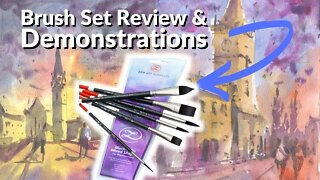 Brush Set Review (Zen Art Supplies): Brush Tips and Demonstrations