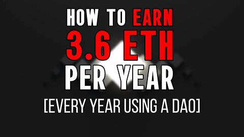 How to Join a Crypto DAO - Earn 3.6 Ethereum Every Year! Staking Pools on Steroids!