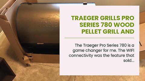 Traeger Grills Pro Series 780 Wood Pellet Grill and Smoker with WIFI Smart Home Technology, Bro...