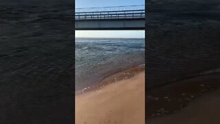 Walking along the beach