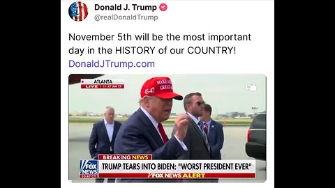 President Trump proclimates November 5th is the key turn around date for America. date