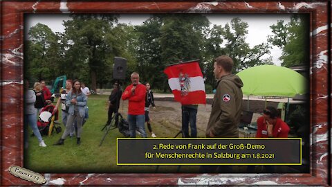 2. Rede von Frank der Groß-Demo für Menschenrechte - Salzburg 1.8.2021