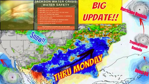 Southern Flooding Update, Snow, Tropical Storm Danielle - The WeatherMan Plus Weather Channel