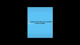 Tonight's Gospel translations Swahili and Burmese. #gospel #bibleverses #tencommandments