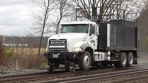 CSX High Rail Truck and Weed Sprayer Truck from Sterling, Ohio November 11, 2023