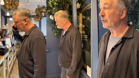 Alec Baldwin Smacks Phone from Anti-Israel Protester's Hand in Coffee Shop Clash