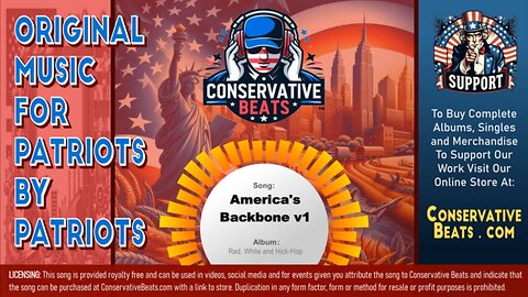 Conservative Beats - Album: Red, White and Hick-Hop - Single: America's Backbone ( Version 1 )