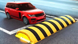 Cars vs Oversized Speed Bumps ▶️ BeamNG Drive