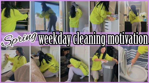 *NEW* SPRING 🌸 WEEKDAY CLEAN WITH ME 2022 | EXTREME SPEED CLEANING MOTIVATION ✨ | ez tingz