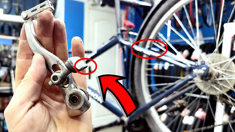 Bicycle v-brake not working. Repairing bike brakes