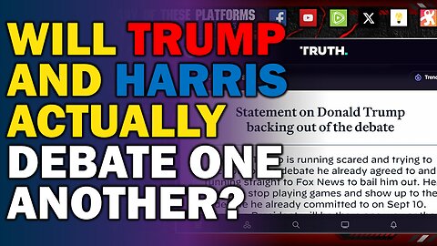 Who's the one avoiding a debate, Trump or Harris? Are we actually going to get one between the two?