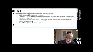 ActInf Livestream #036.1 ~ "Modelling ourselves: what the free energy principle reveals......"