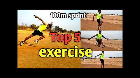Top 5 Exercise For Run Fast -100m - strength exercise - 100m running tips