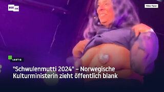 "Schwulenmutti 2024" – Norwegische Kulturministerin zieht öffentlich blank