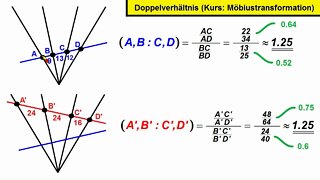 Möbiustransformation ►Doppelverhältnis 1 (Doppelverhältnisse in der Geometrie)