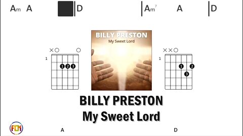 BILLY PRESTON My Sweet Lord - Guitar Chords & Lyrics HD