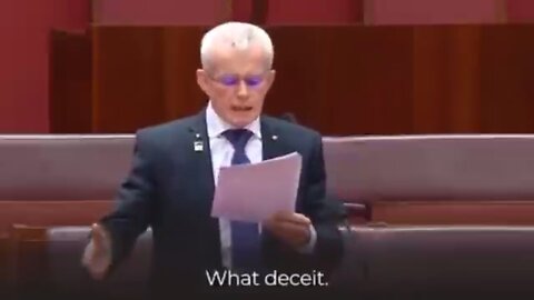 Australian senator Exposes mass genocide