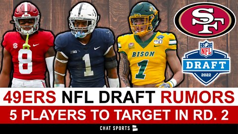 5 Players The 49ers MUST Target Target In Rd 2 Of NFL Draft Ft. John Metchie, Jaquan Brisker