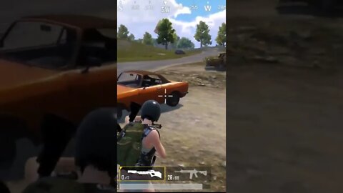 Destroying car with bow