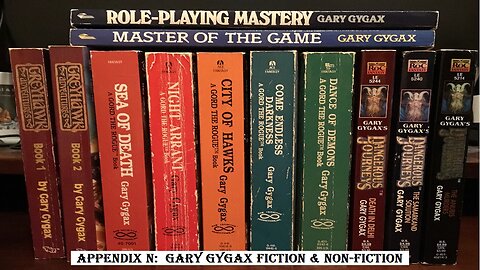 My Appendix N: Gary Gygax's Fiction & Non Fiction Novels
