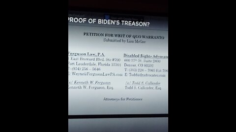 Proof of TREASON Todd Callender Esquire and SGT report