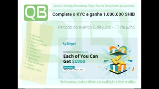 #Airdrop - #Exchange - #Bitget - #$1000 para #você e sua #referencia