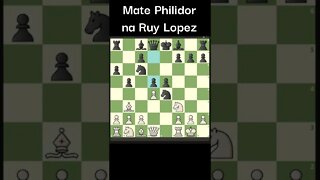 MATE PHILIDOR NA RUY LOPEZ #Shorts #xadrez #Chess #Ajedrez #шахматы #شطرنج #chesstime #fy #foryou