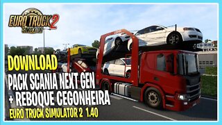 PACK SCANIA NEXT GEN + REBOQUE CEGONHA EURO TRUCK SIMULATOR 2 VERSÃO 1.40