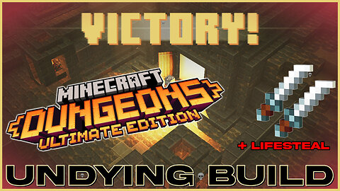 UNDYING BUILD...WITH ONE DEATH [MINECRAFT DUNGEONS]