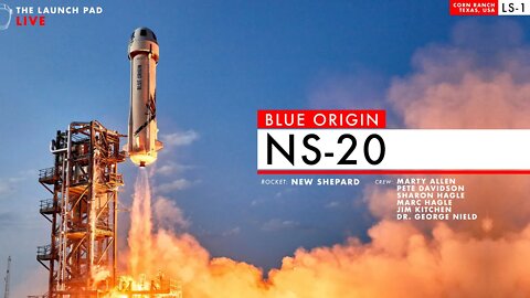 LIFTOFF! Blue Origin New Shepard 20
