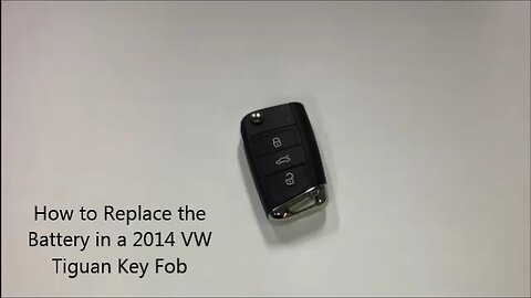 How to Replace The Battery in a 2014 VW Tiguan Key Fob