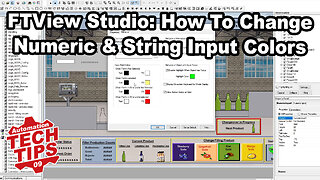 How To Change Color & Style Settings For FactoryTalk View Studio Numeric & String Inputs