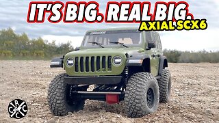 It's Big. REAL BIG. The Axial 1/6 SCX6 Jeep JLU: Unboxing and First Run