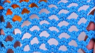 How to crochet mesh stitch simple tutorial